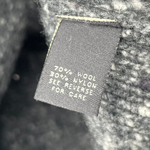 LAUREATE LANE Sweater Womens M Wool Blend Marled Notch Button Front Blazer Gray - Picture 13 of 16